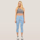 Floating in der Lazy River Pattern Capri Leggings (Vorderseite)