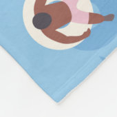 Floating in der Lazy River Pattern Fleecedecke (Ecke)