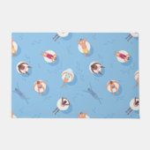 Floating in der Lazy River Pattern Fußmatte (Vorderseite)