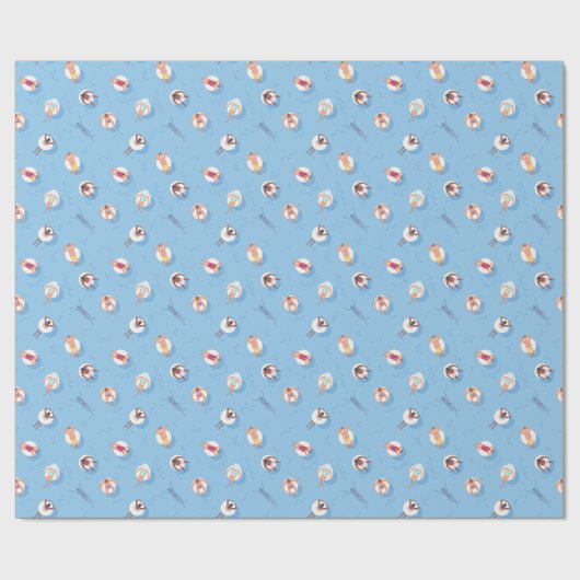 Floating in der Lazy River Pattern Geschenkpapier (Flach)