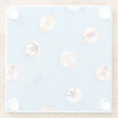 Floating in der Lazy River Pattern Glasuntersetzer (Rückseite)