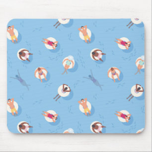 Floating in der Lazy River Pattern Mousepad