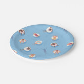 Floating in der Lazy River Pattern Pappteller (Schrägansicht)