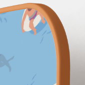 Floating in der Lazy River Pattern Pickleball Schläger (Linke Seite)