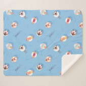 Floating in der Lazy River Pattern Sherpadecke (Vorderseite (Horizontal))