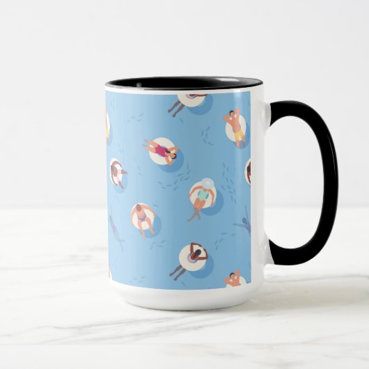 Floating in der Lazy River Pattern Tasse (Rechts)