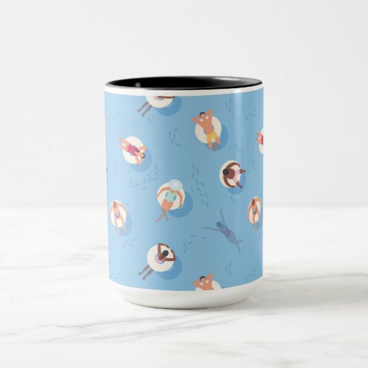 Floating in der Lazy River Pattern Tasse (Zentrum)