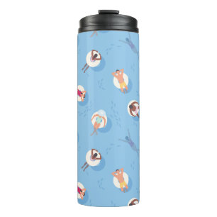 Floating in der Lazy River Pattern Thermosbecher