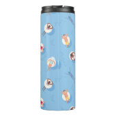 Floating in der Lazy River Pattern Thermosbecher (Rückseite)