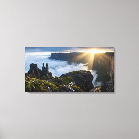 Floating Island Mount Roraima - Moody Prehistoric Leinwanddruck (Vorderseite)