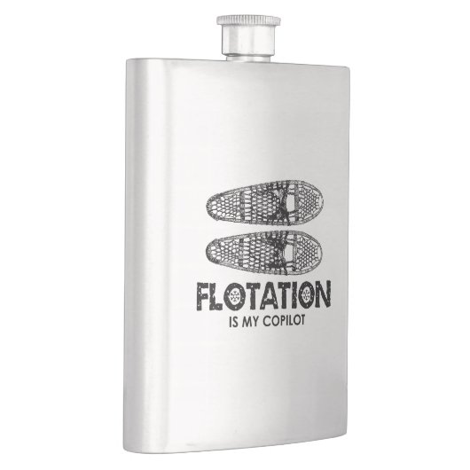 Floating ist mein Copilot Schneeschuhe Flachmann (Rechts)