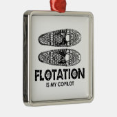 Floating ist mein Copilot Schneeschuhe Ornament Aus Metall (Rechts)