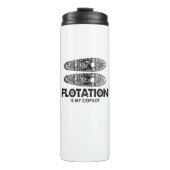 Floating ist mein Copilot Schneeschuhe Thermosbecher (Vorderseite)