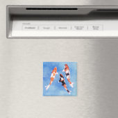 Floating Koi Blue Magnet (In Situ (Geschirrspüler))