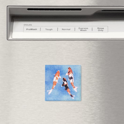 Floating Koi Blue Magnet (In Situ (Geschirrspüler))