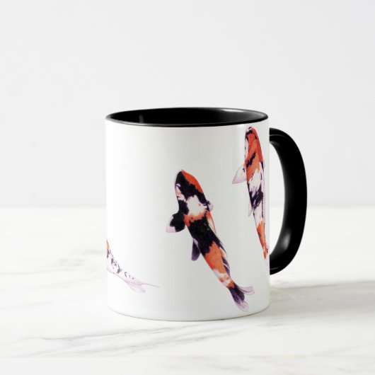 Floating-Koi-Tasse Tasse (VorderseiteRechts)