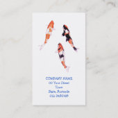 Floating-Koi-Visitenkarte Visitenkarte (Rückseite)