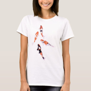 Floating Koi White T - Shirt