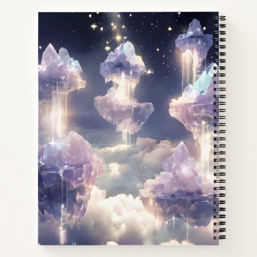 Floating-Kristallinseln Notizblock (Rückseite)