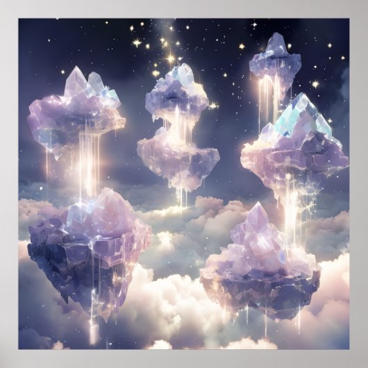Floating-Kristallinseln Poster (Vorne)