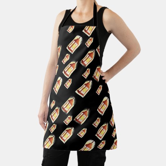 Floating Lantern Glow Apron-Cozy Aesthetic Design Schürze (InSitu)