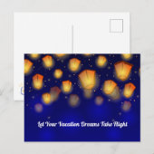 Floating Lantern Vacation Postkarte (Vorne/Hinten)