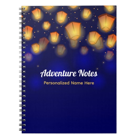Floating Lantern Vacation Travel Journal Notizblock (Vorderseite)
