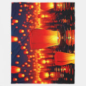 Floating Lanterns of Hope Design Fleecedecke (Vorderseite)
