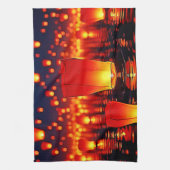 Floating Lanterns of Hope Design Geschirrtuch (Vertikal)