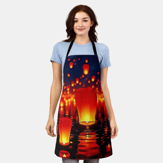 Floating Lanterns of Hope Design Schürze (Getragen)