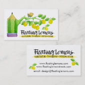 Floating Lemons-Visitenkarte Visitenkarte (Vorne/Hinten)