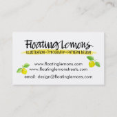 Floating Lemons-Visitenkarte Visitenkarte (Rückseite)