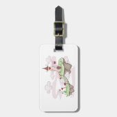 Floating Liebe Burg Lustra Romantische Fantasie Gepäckanhänger (Vorderseite vertikal)