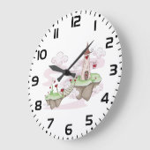 Floating Liebe Burg Lustra Romantische Fantasie Große Wanduhr (Winkel)
