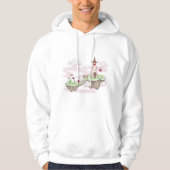 Floating Liebe Burg Lustra Romantische Fantasie Hoodie (Vorderseite)