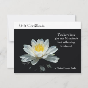 Floating Lotus Blume Certificate