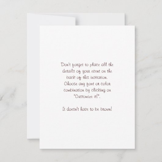 Floating Lotus Blume Einladung (Rückseite)