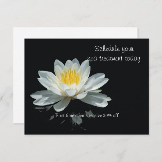 Floating Lotus Blume Einladung (Vorne/Hinten)