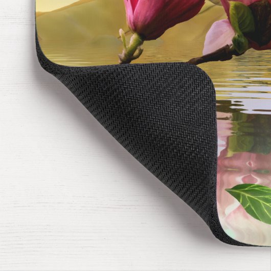 Floating Magnolia Blume Fine Art Mouse Pad Mousepad (Ecke)
