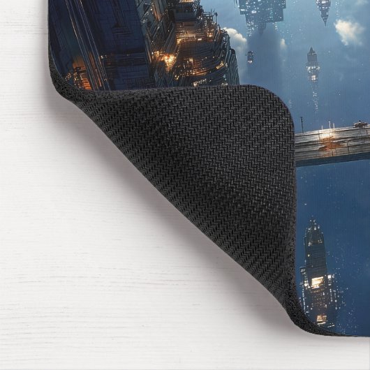 Floating Metropolis in the Sky Mousepad (Ecke)