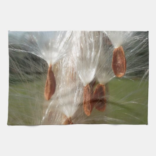 Floating Milkweed Seeds Art Print/Graphic Handtuch (Horizontal)