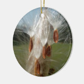 Floating Milkweed Seeds Art Print/Graphic Keramik Ornament (Links)