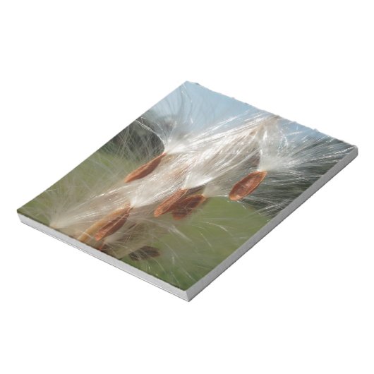 Floating Milkweed Seeds Art Print/Graphic Notizblock (Rotiert)