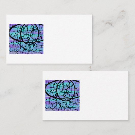 FLOATING MIND IN BLUE VISITENKARTE (Vorne/Hinten)