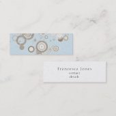 Floating Mod Circles Business Cards Mini Visitenkarte (Vorne/Hinten)