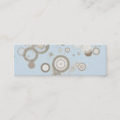 Floating Mod Circles Business Cards Mini Visitenkarte (Vorderseite)