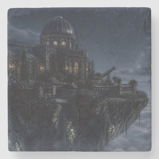 Floating Observatory Coaster Steinuntersetzer (Vorderseite)