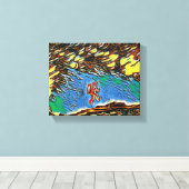 "Floating on Discovery: A Scientist's Journey" Leinwanddruck (Insitu (Holzboden))