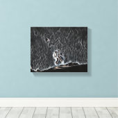 "Floating on Discovery: A Scientist's Journey" Leinwanddruck (Insitu (Holzboden))