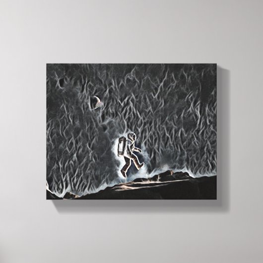 "Floating on Discovery: A Scientist's Journey" Leinwanddruck (Vorderseite)